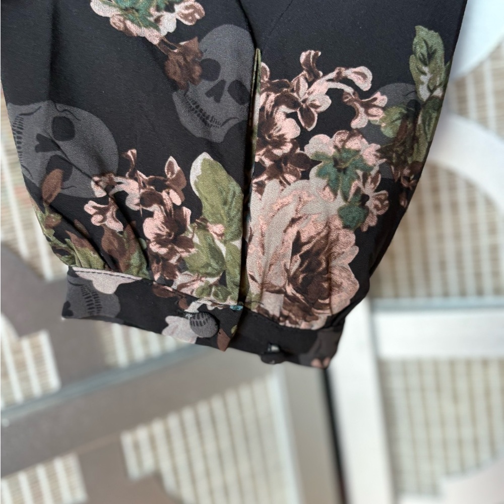 Torrid Black Asymmetrical Peplum Blouse - Picture 3 of 7